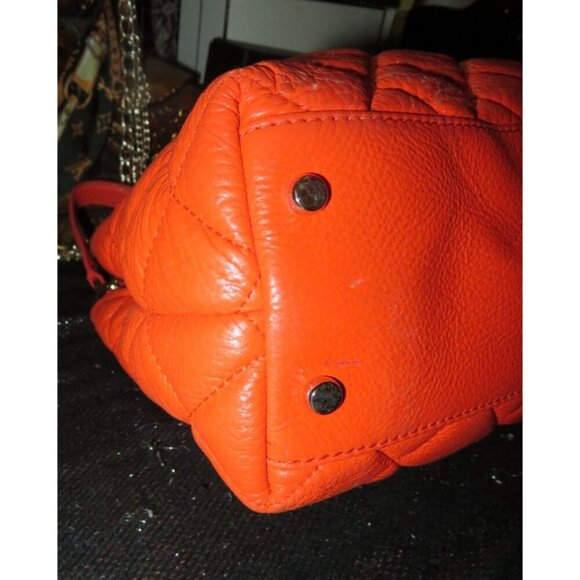 Kate Spade Gold Coast Maryanne Coral Quilted Leather Chain Strap Handbag *FLAW* - Picture 10 of 15